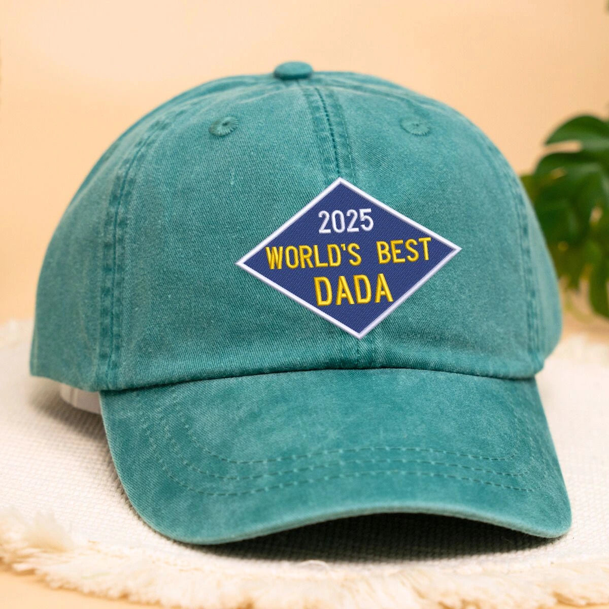 Custom World's Best Dad Hat, Personalized Embroidered Gift for Dad Dada Father's Day