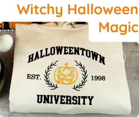 Embroidered Halloween Sweatshirts Hoodies