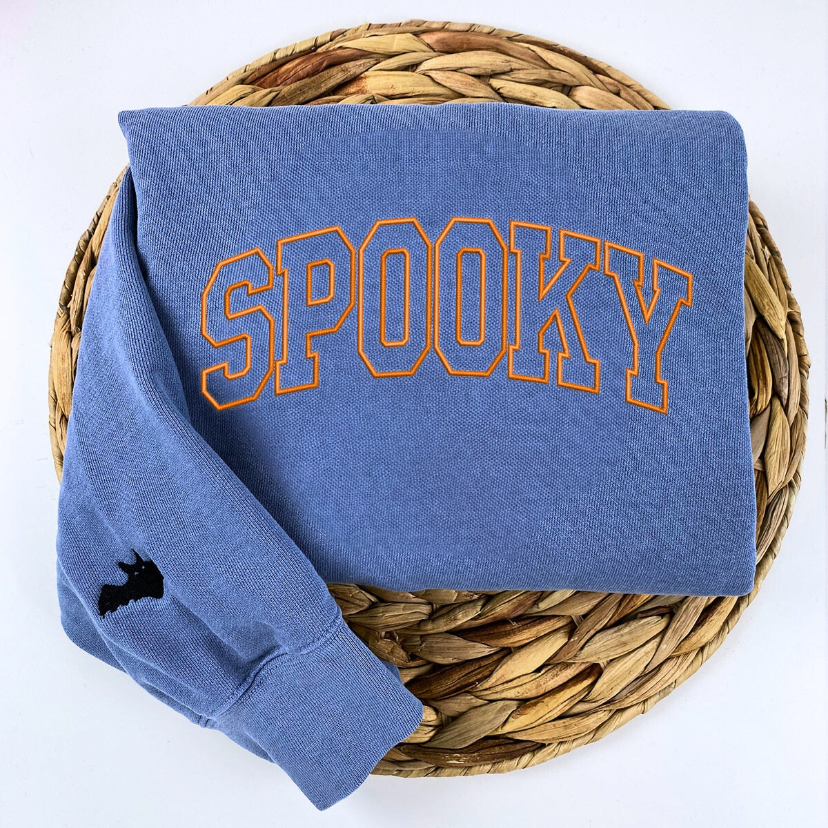 Comfort Colors® Embroidered Boo Spooky Halloween T-Shirt or Sweatshirt - Embroly