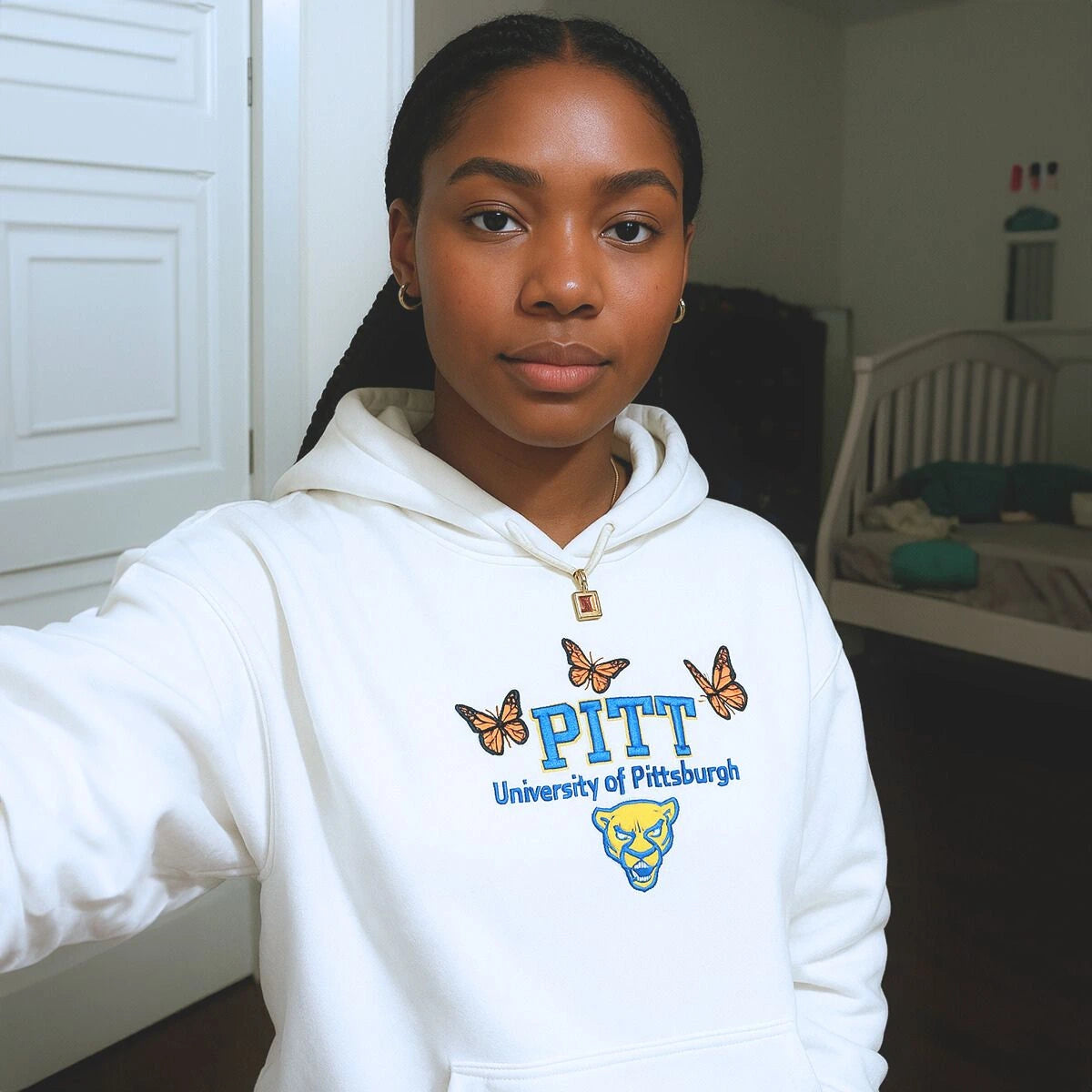 Custom Embroidered College Sweatshirt, Graduating Gifts