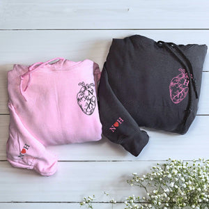 Heart Embroidered Sweatshirt Main