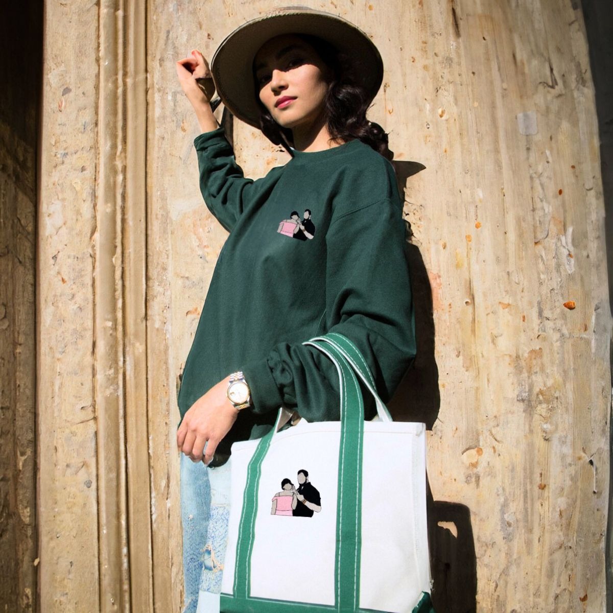 His & Hers Special Trio: Sweatshirt, Hat & Tote Bag Combo