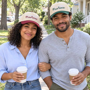 Matching Hubby and Wifey Snapback Hat, Embroidered Cap for Couple, Bride and Groom Gift
