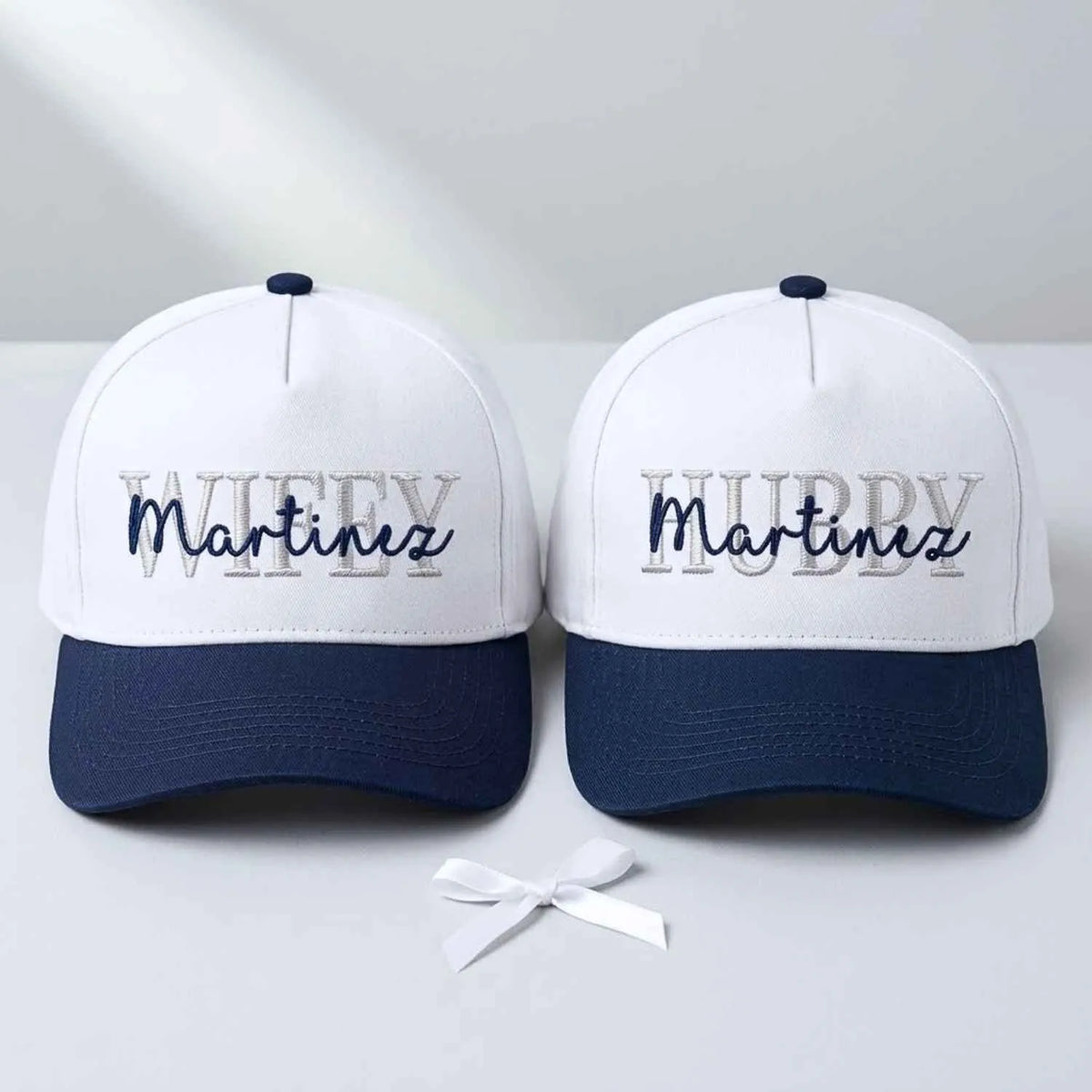 Matching Hubby and Wifey Snapback Hat, Embroidered Cap for Couple, Bride and Groom Gift