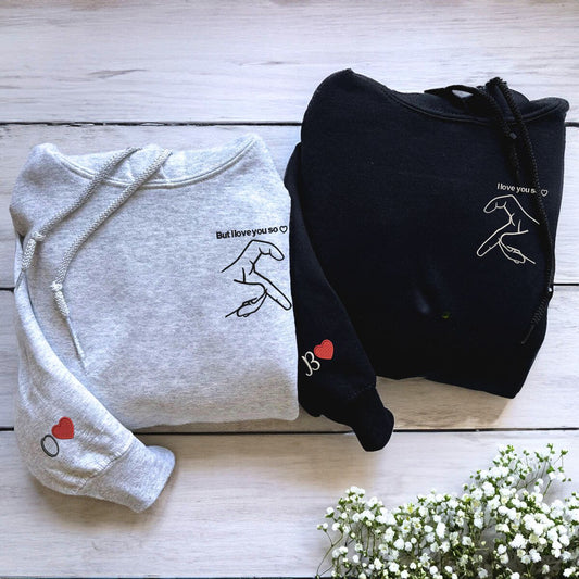 I love you so embroidered sweatshirt main