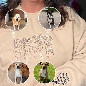 Custom Embroidered Dog Mom Hoodie, Personalized Hoodie with Icon, Gift For Dog Lovers