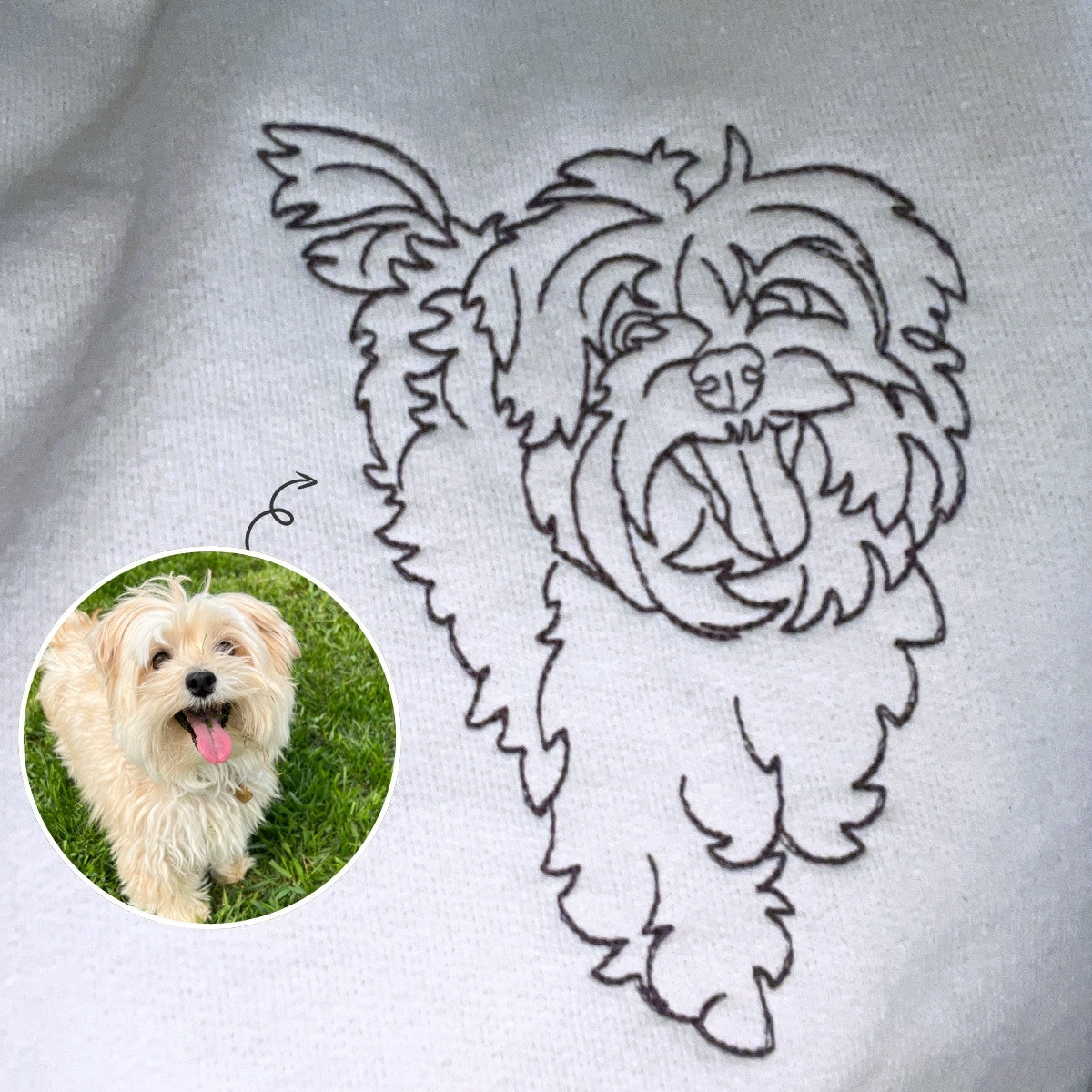 Custom Embroidered Dog Mom Hoodie, Personalized Hoodie with Icon, Gift For Dog Lovers - Embroly