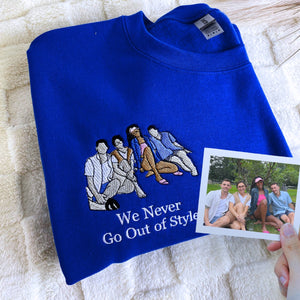 Custom Embroidered T-Shirt with Your Photo, Logo or Any Text