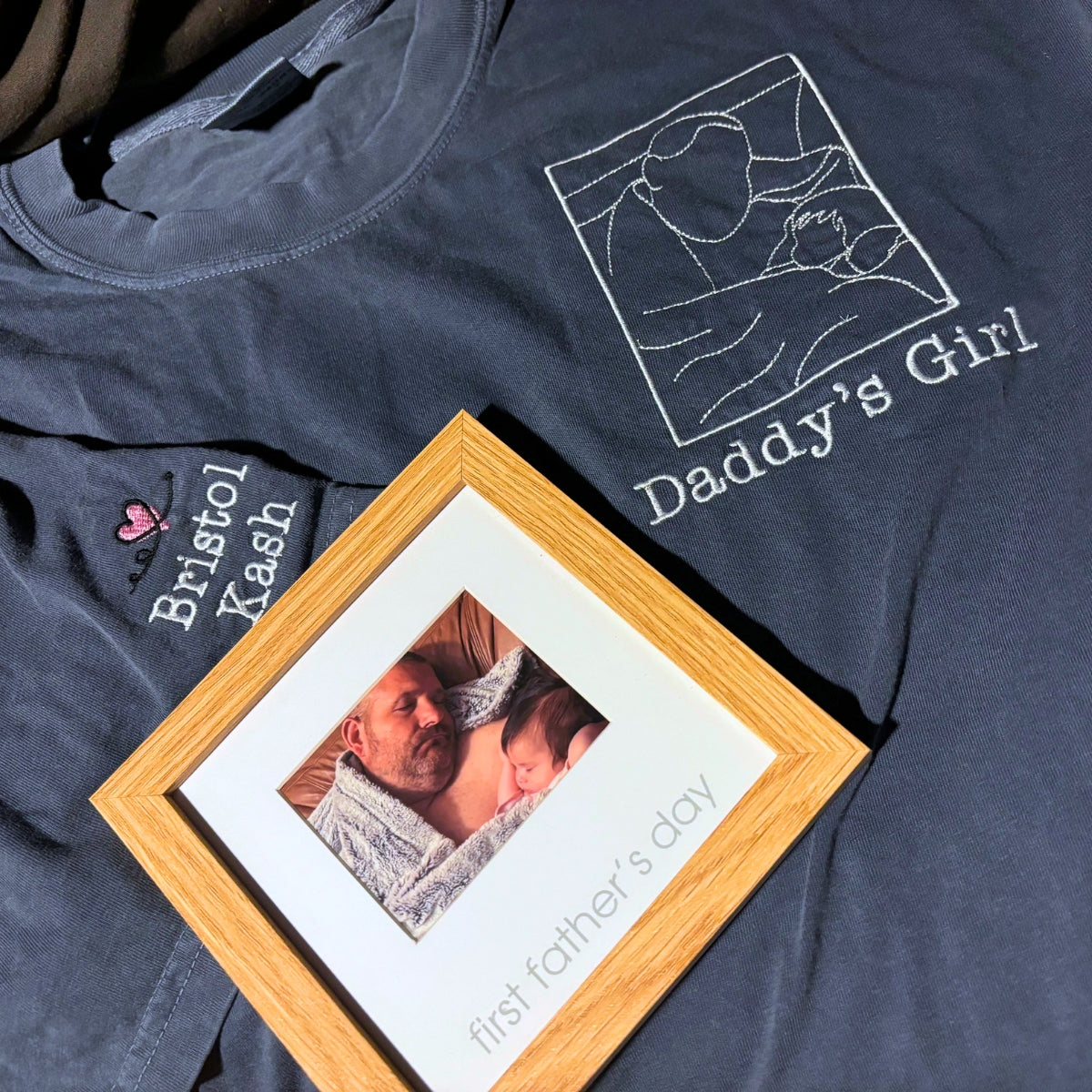 Custom Embroidered T-Shirt with Your Photo, Logo or Any Text - Embroly