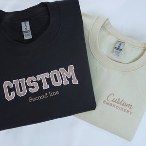 Custom Embroidered Sweatshirt, Make Your Own Hoodie for Women Men