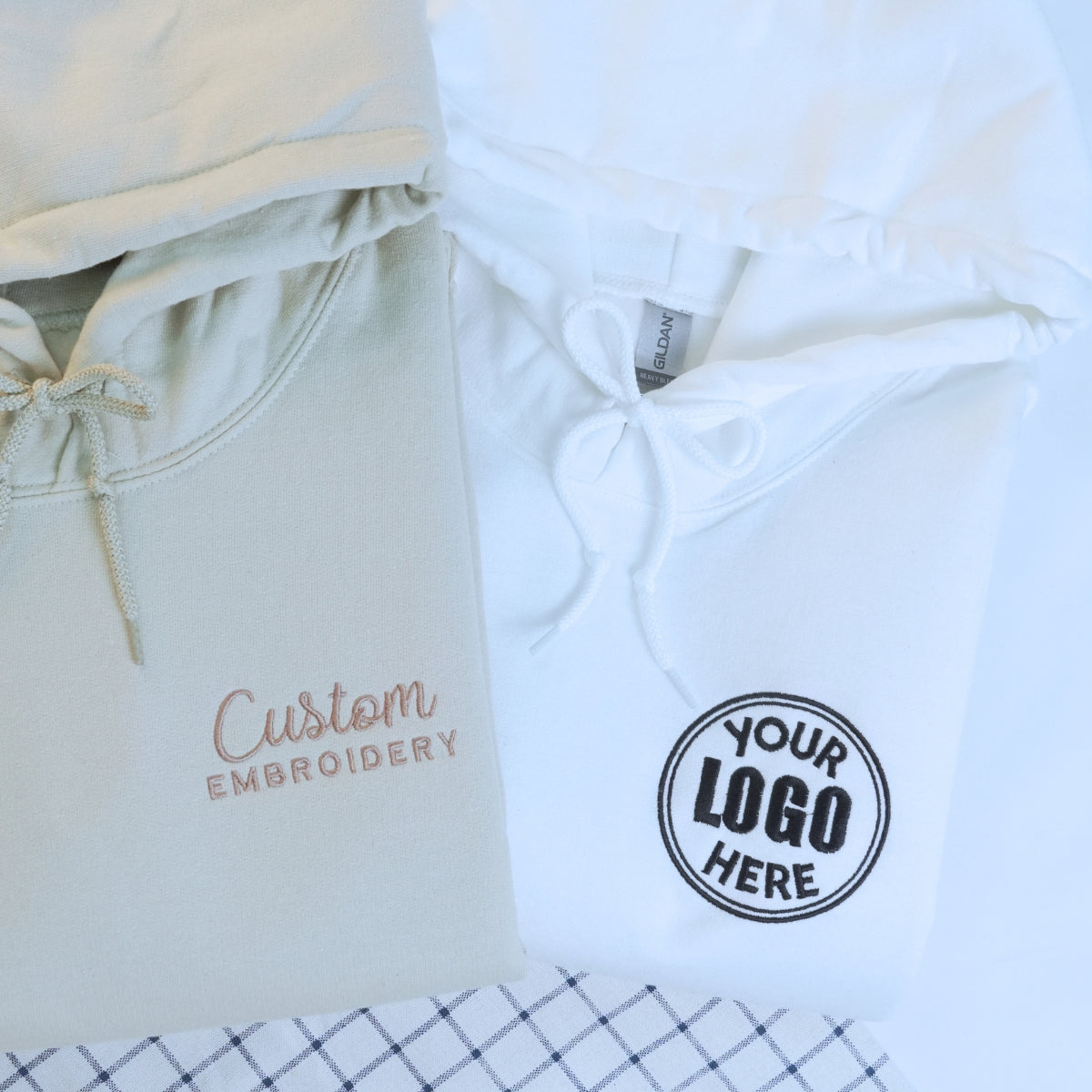 Custom Embroidered Any Text Here Hoodie - Embroly