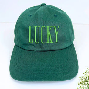 Lucky Hat, Custom Embroidered Gift for St. Patty's Day