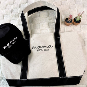 Mama Trio Pack: Embroidered Sweatshirt & Hat & Tote Bag