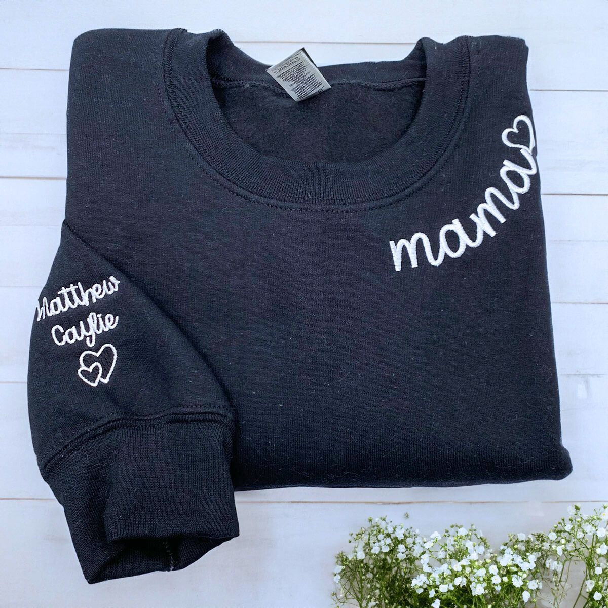 Mama Twin Pack: Embroidered Sweatshirt & Tote Bag