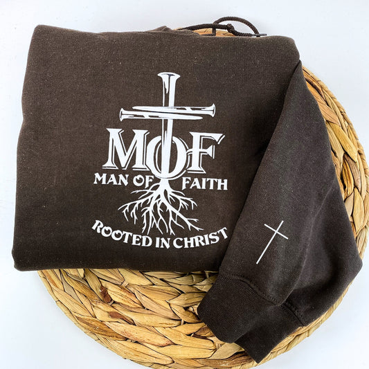 Man Of Faith Rooted in Christ Sweatshirt