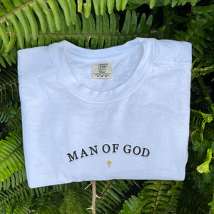 Comfort Color® Embroidered Man of God Sweatshirt