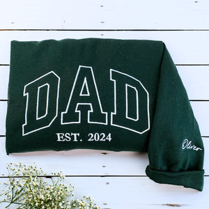 Personalized Gift for Mimi with Embroidered Varsity Text on Chest Sweatshirt or Hoodie