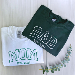 Mom and Dad Twin Pack: Embroidered Sweatshirt