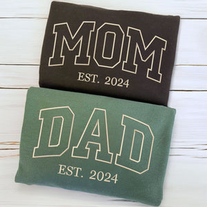 Mom and Dad Twin Pack: Embroidered Sweatshirt