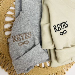 Personalized Mr And Mrs Sweatshirt Embroidered With Aniniversary Date, Best Gift For Couple