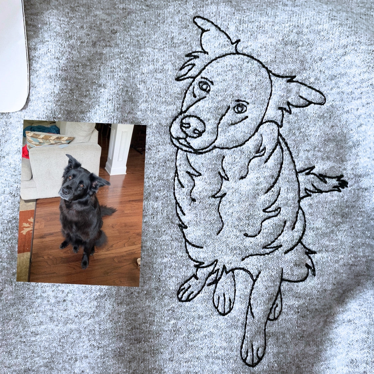 Custom Embroidered Dog Mom Hoodie, Personalized Hoodie with Icon, Gift For Dog Lovers - Embroly