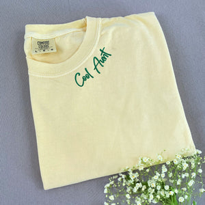 Custom Embroidered Neckline Collar T-Shirt