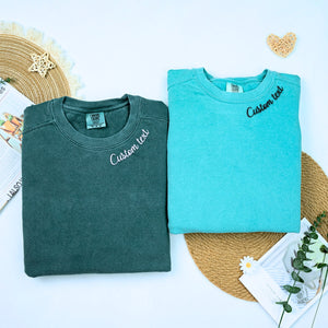 Custom Embroidered Neckline Collar T-Shirt