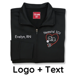 Personalized NICU Jacket with Name & Title - Embroidered Gift for Neonatal Nurses