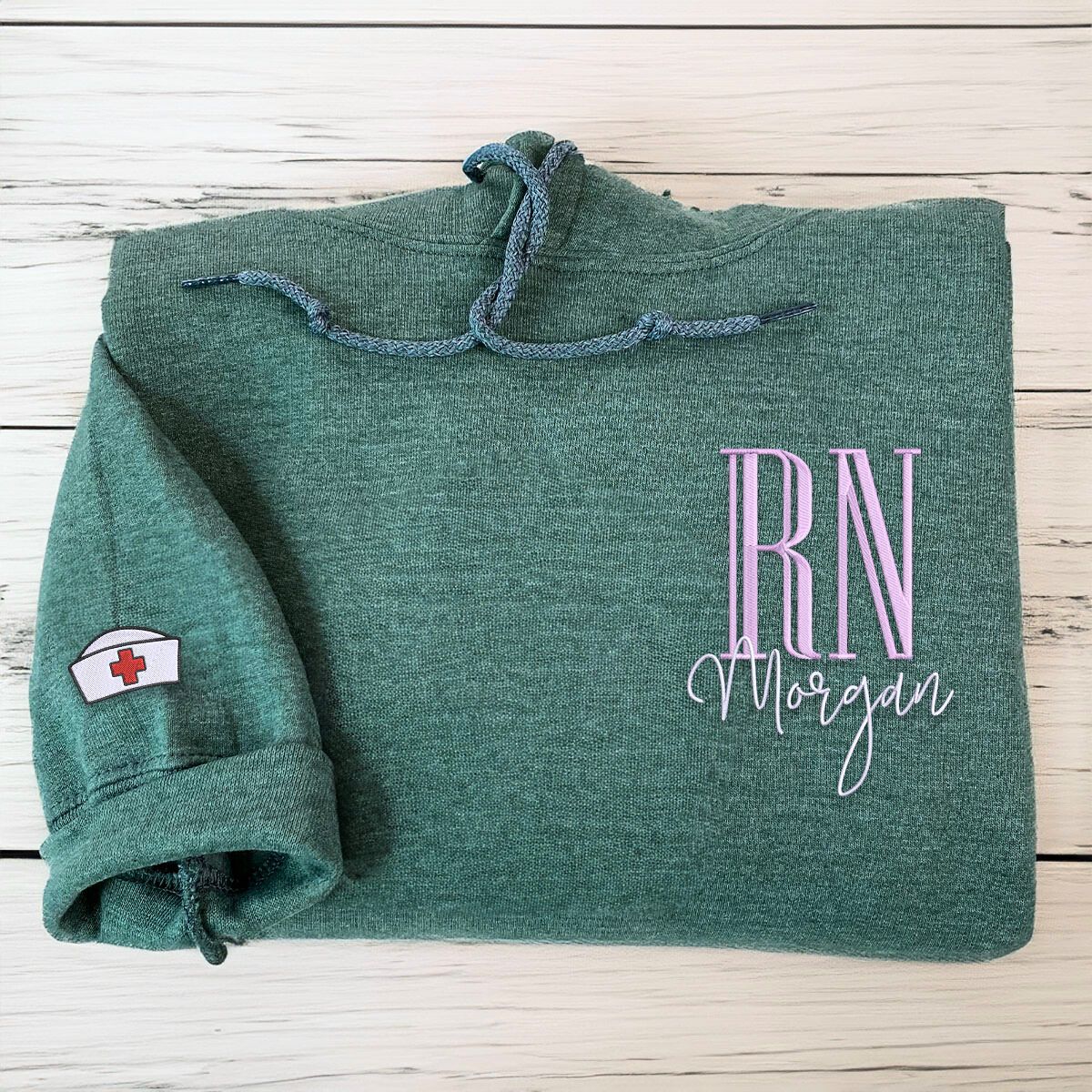 Personalized Gift For Nurse, Medical Jacket, Quarter Zip Sweatshirt Hoodie Embroidered - Embroly