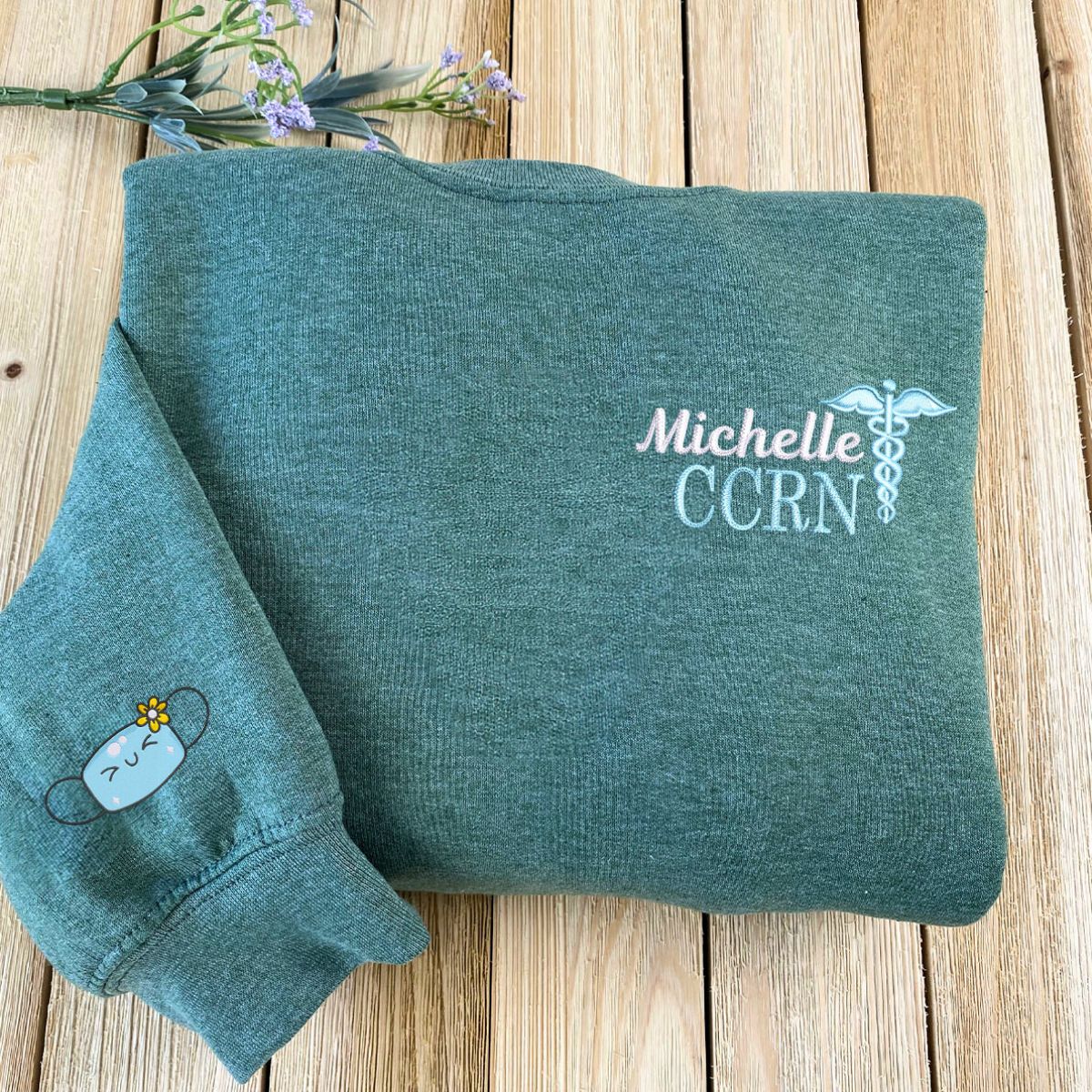 Personalized Nurse Sweatshirt, Hoodies - Best Nurse Gifts Ideas with Quarter Zip - Embroly