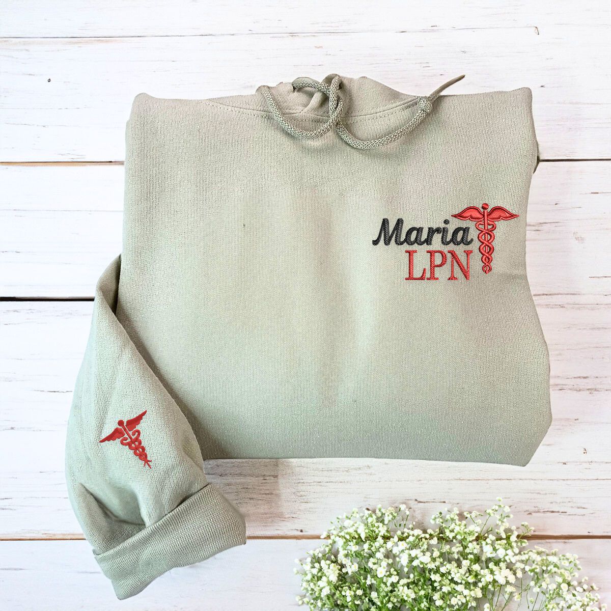 Personalized Nurse Sweatshirt, Hoodies - Best Nurse Gifts Ideas with Quarter Zip - Embroly