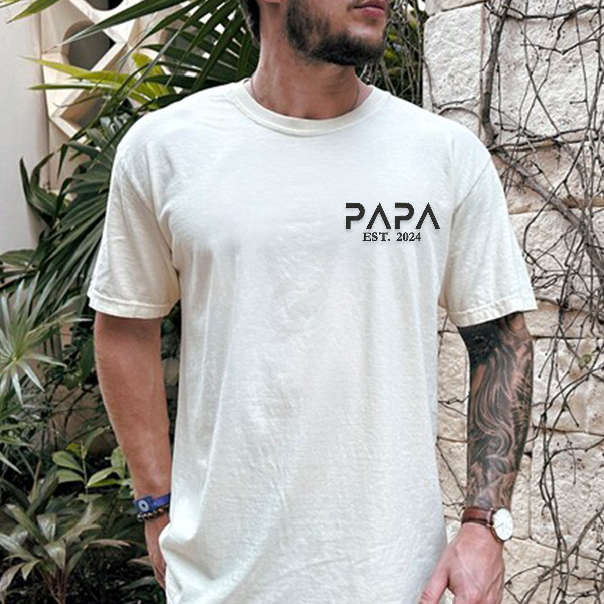 Comfort Color® Embroidered Papa Shirt