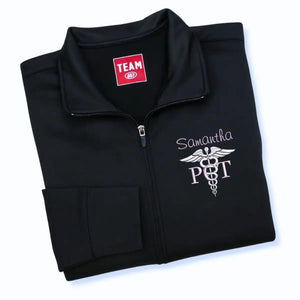 Custom embroidered PCT jacket with name – personalized gift for patient care technicians and healthcare workers