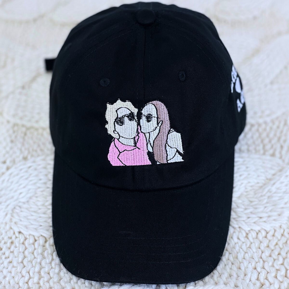 Custom Embroidered Portrait Hat with Same Design - Embroly