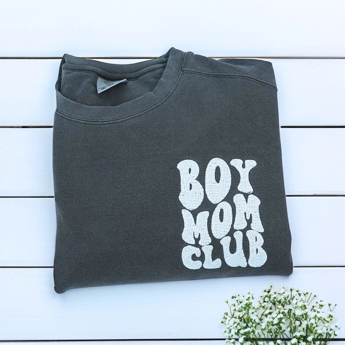 Pepper Boy Mom Sweatshirt, a meaningful and cozy gift for boy mom