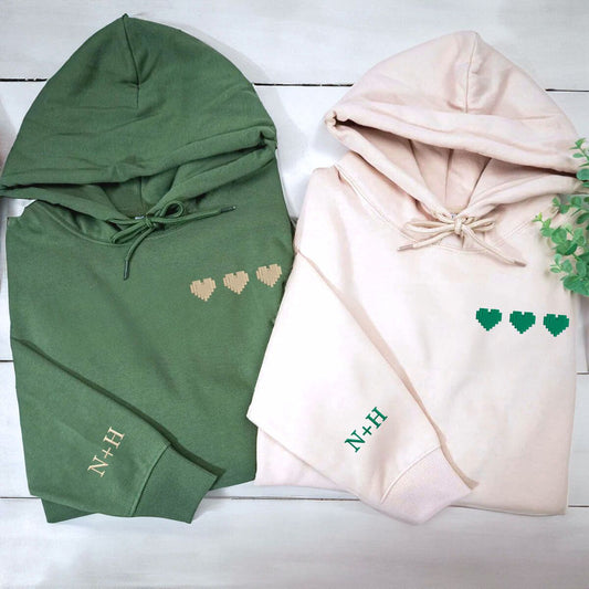 Pixel Hearts Embroidered Sweatshirt Main