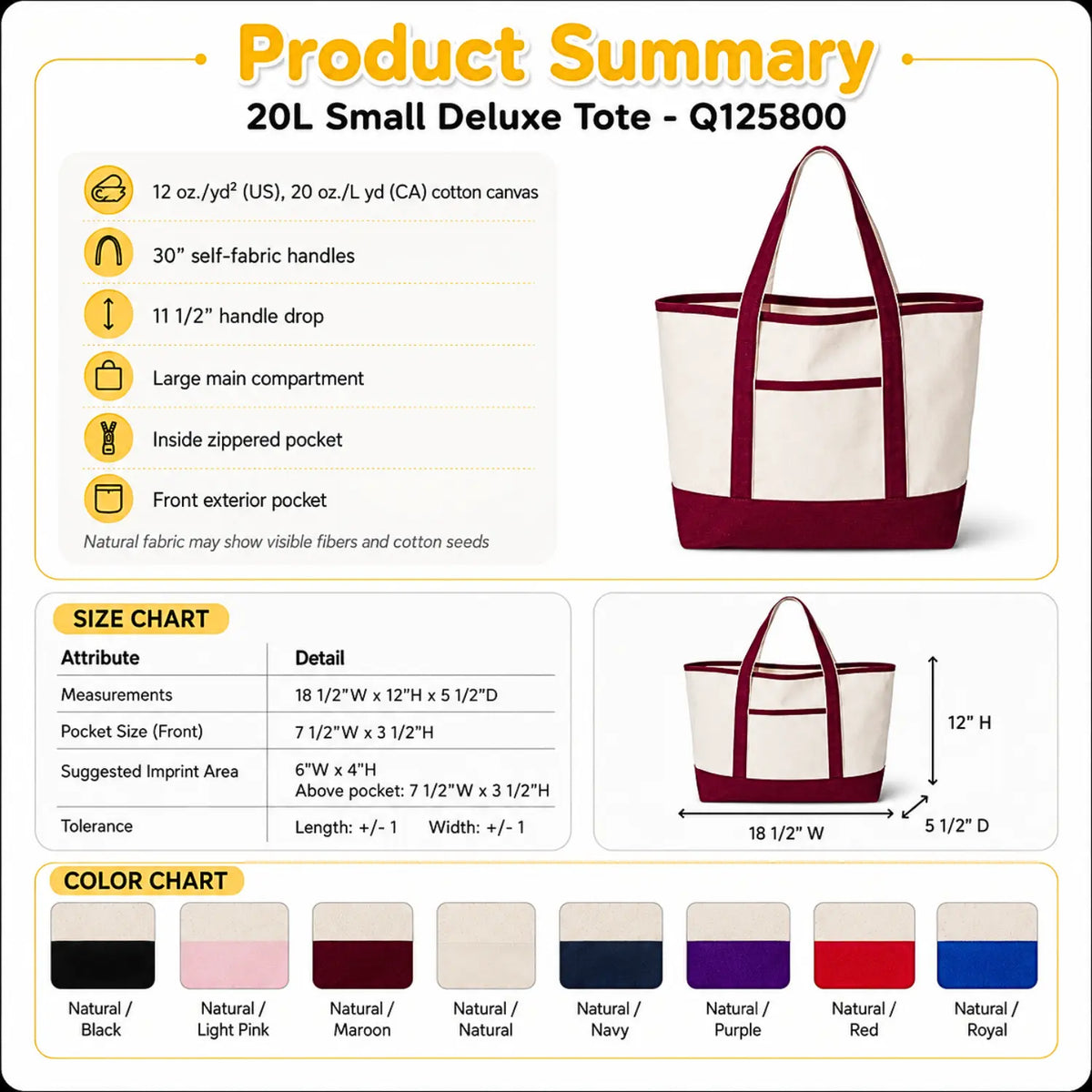 Personalized School Staffs Name Embroidered Tote Bag - Classroom Icons