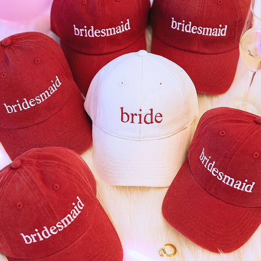 Personalized Bride and Team Bride, Bridesmaid Hat, Embroidered Bridesmaid Gifts, Wedding Gift