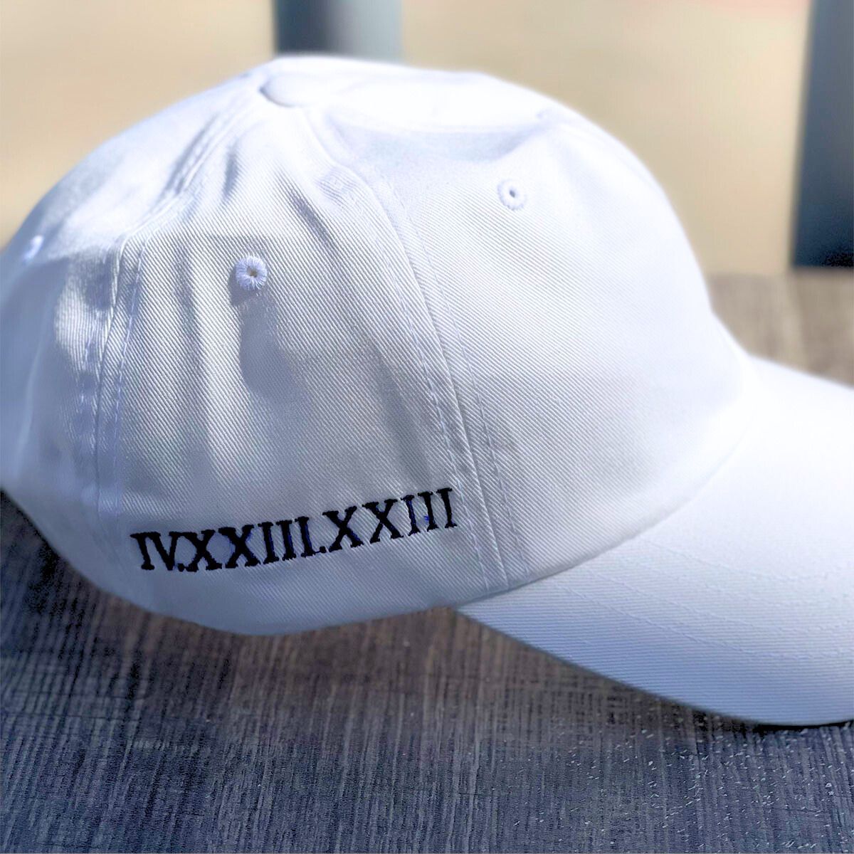 Custom Embroidered Roman Numerals Hat with Same Design - Embroly