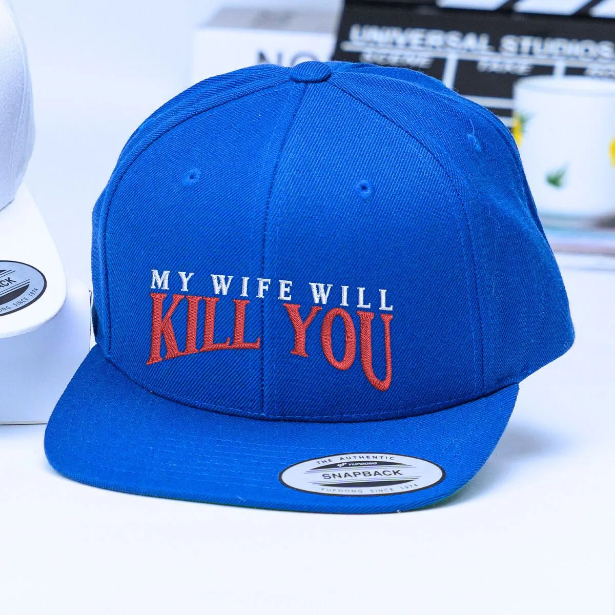 My Wife Will Kill You Hat, Personalized Embroidered Gift for Husband, Funny Gift for Husband