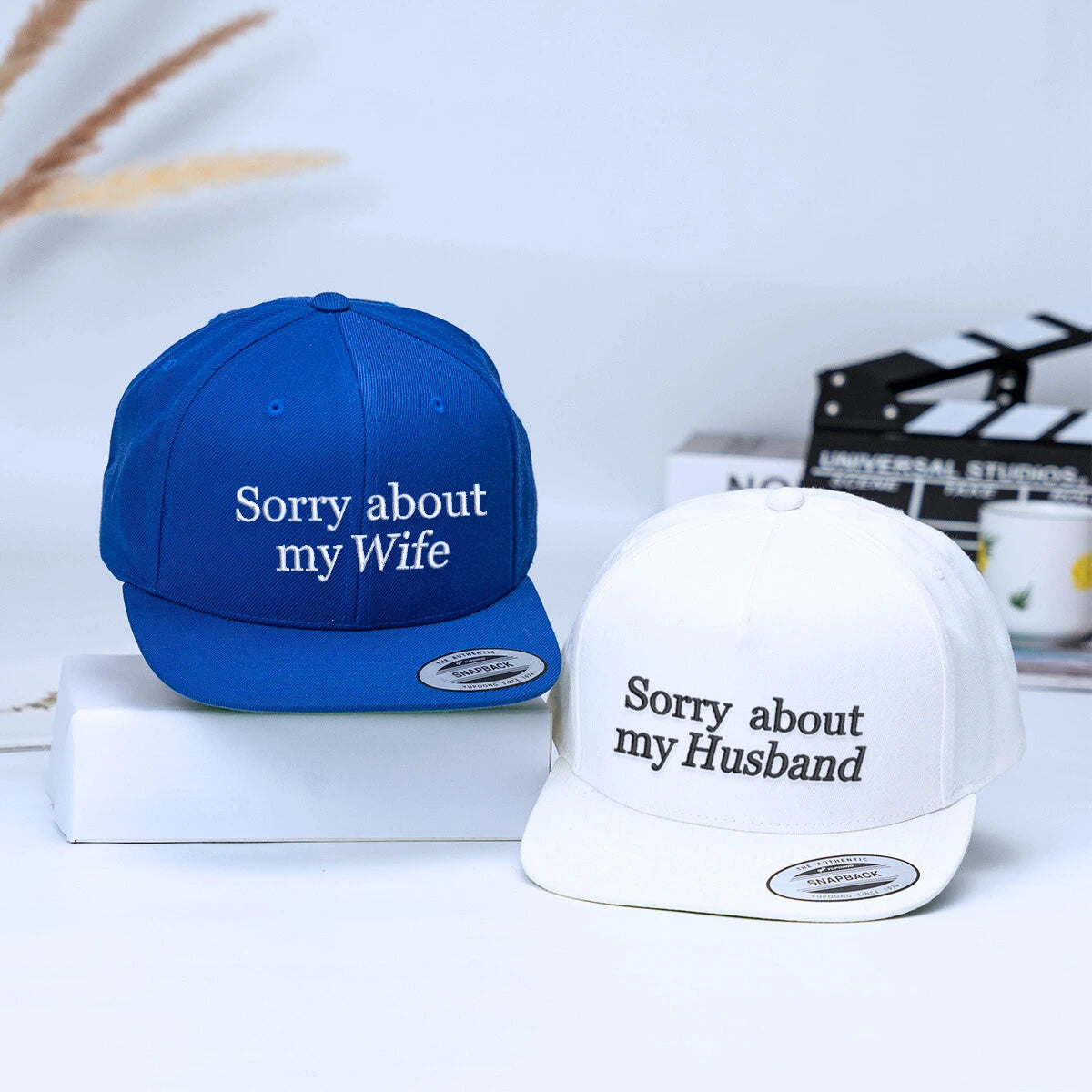 Custom Sorry About My Husband Hat, Embroidered Gift for Wife, Funny Hat