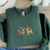 Rudolph and Clarice Sweatshirt or Hoodie, Embroidered Christmas Crewneck for Women Men