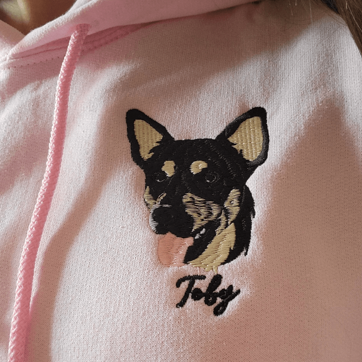 Black Cat Embroidery Sweatshirt or Hoodie, Black Cat Gift - Embroly