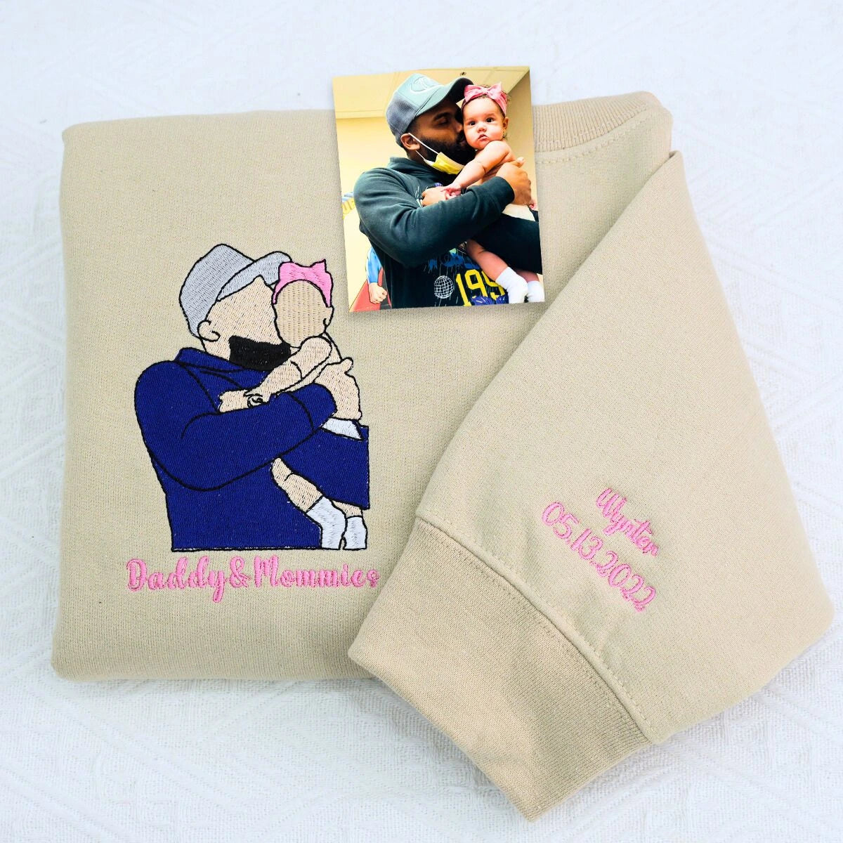 Sand Dad and Daughter Sweatshirt, a meaningful and cozy gift for girl dad