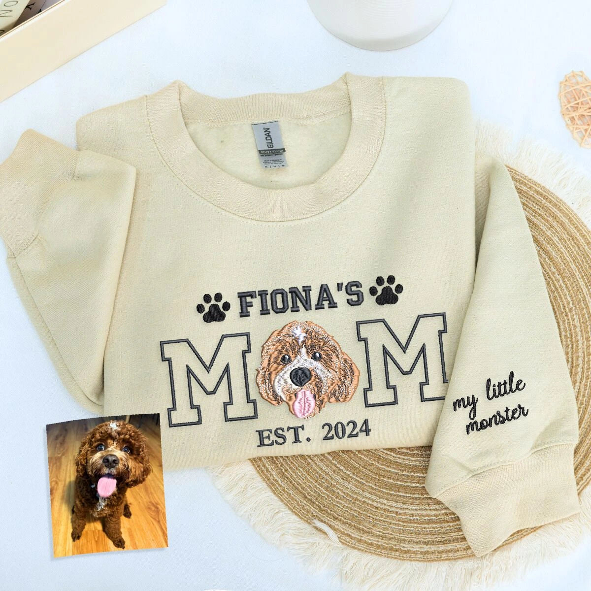 Sand Dog Mom Sweatshirt, a meaningful and cozy gift for proud dog mom