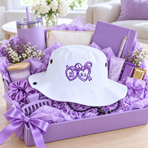Custom Sorority Bucket Hats - Embroidered Text, Logo Sorority Greek Basket Booney Hat, Big Little Reveal Gift
