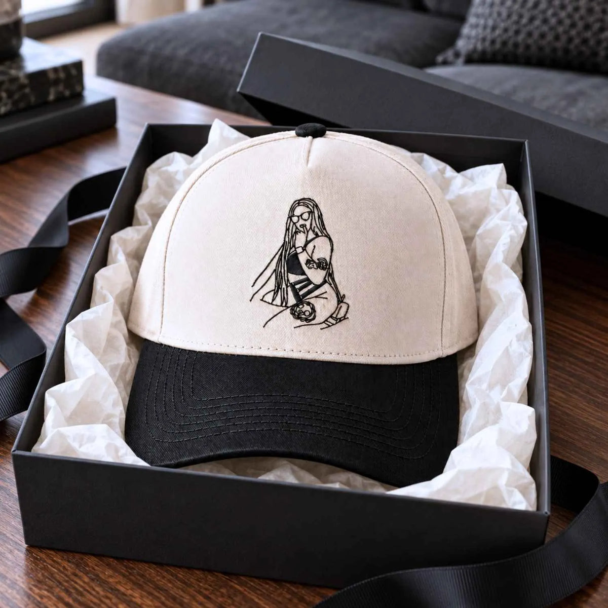 Custom Spicy Photo Snapback Hat - Embroidered Her Photo Cap for Him, Birthday Gift for Boyfriend or Husband