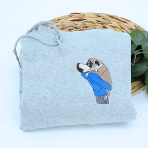 Sport Gray Dog Dad Life Sweatshirt, a meaningful and cozy gift for dog dad