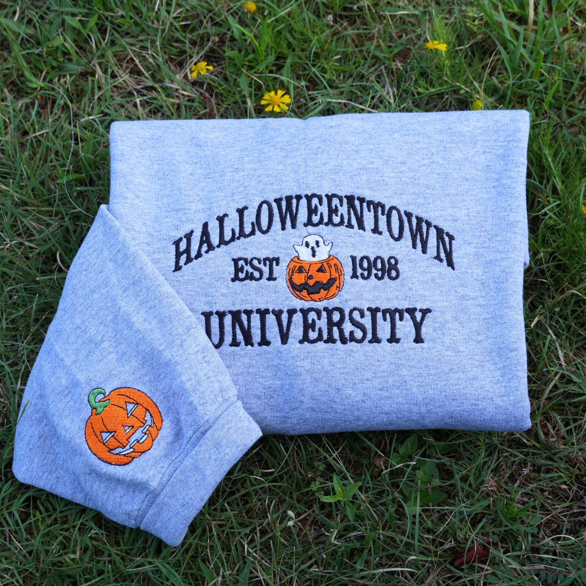 Halloweentown University Fall Shirt, Sweatshirt or Hoodie, Embroidered Halloween Gift, Spooky Season