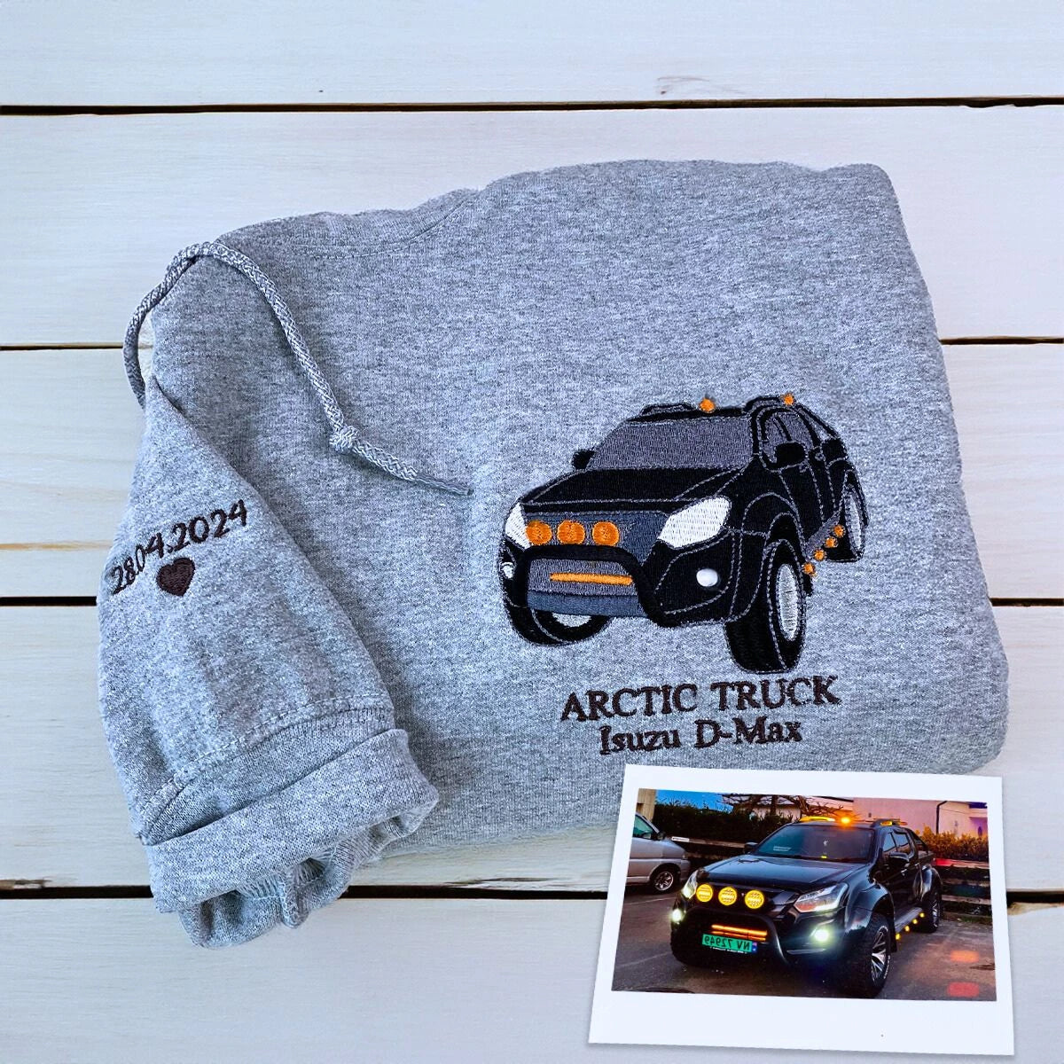 Sport gray Truck Car Sweatshirt, a cool gift for car lover from wife girlfriend